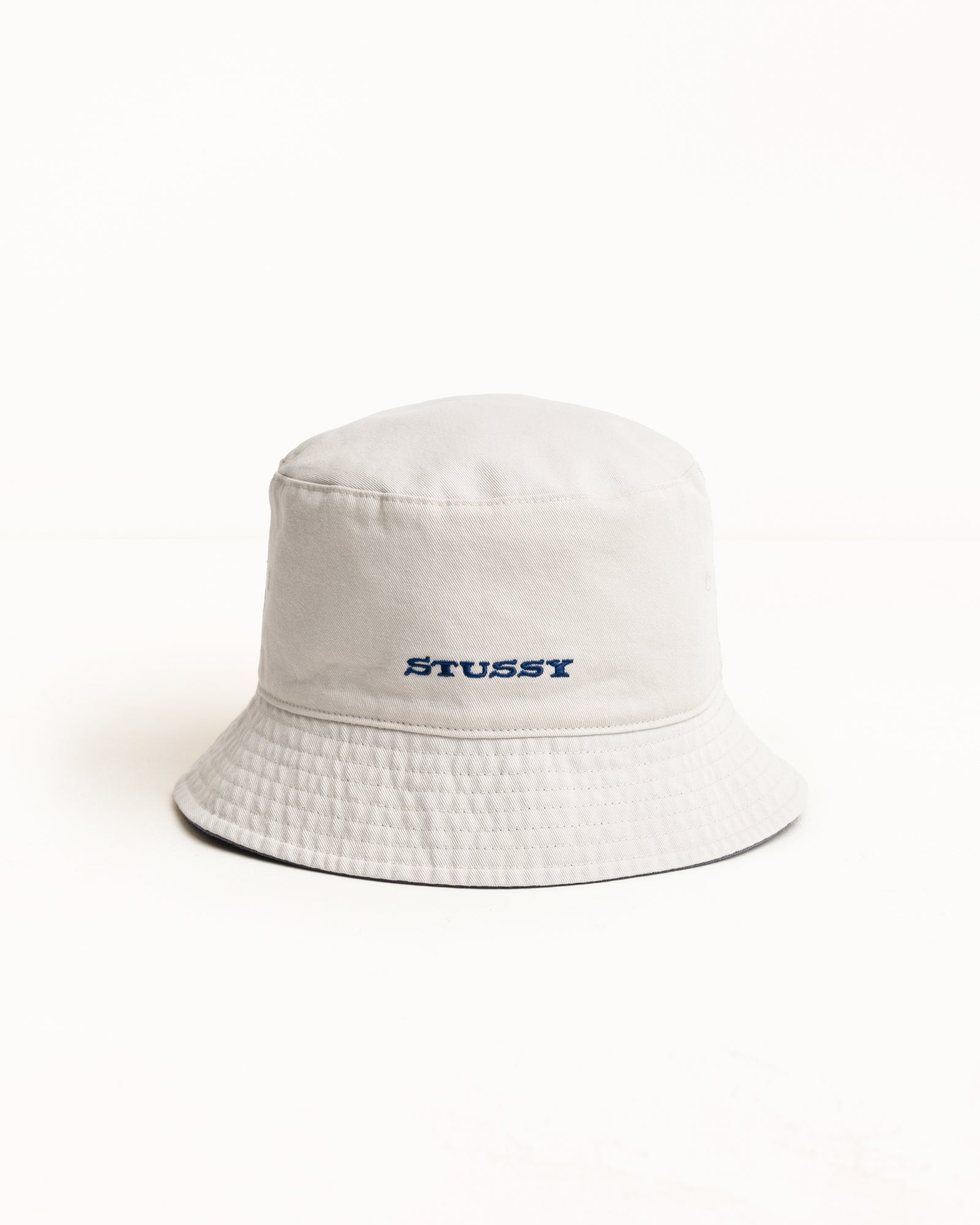 Reversible Stock Bucket Hat – Navy/Stone | Headwear | Stüssy