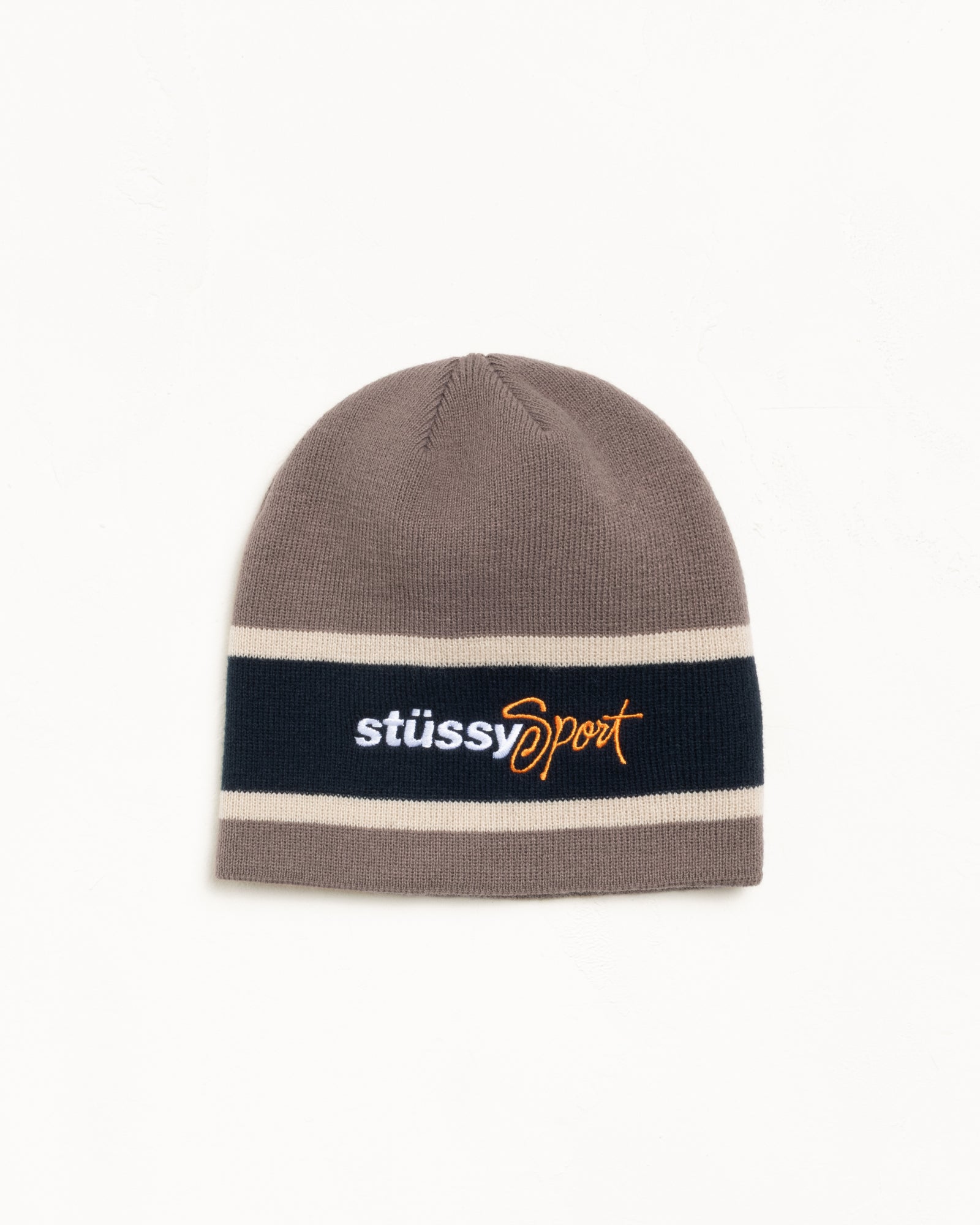 Stussy Sport Stripe Skullcap Accessories In Sand