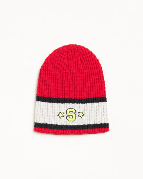 Varsity S Stripe Skullcap Accessories In Cherry