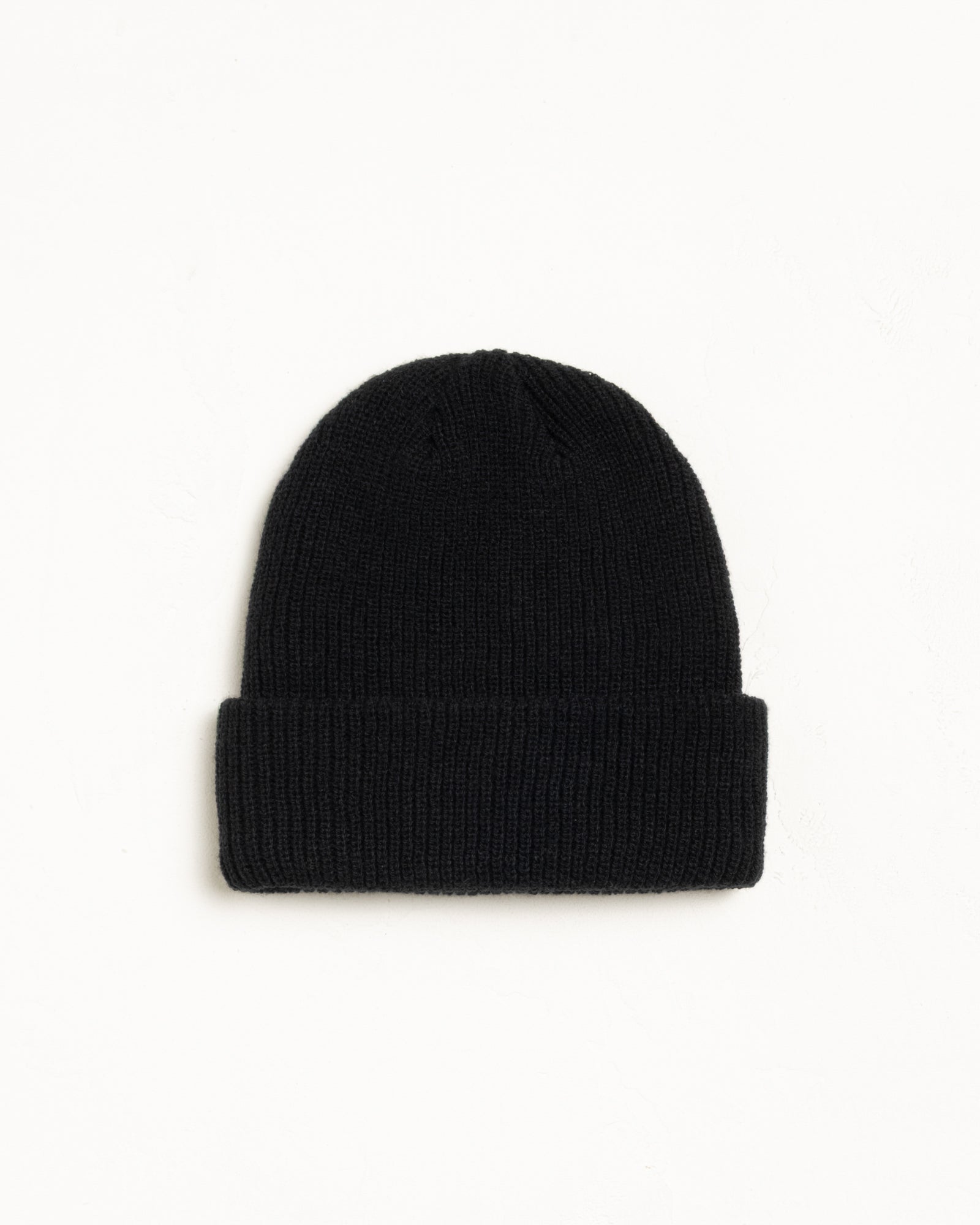Basic Stüssy Cuff Beanie - Black | Headwear | Stüssy