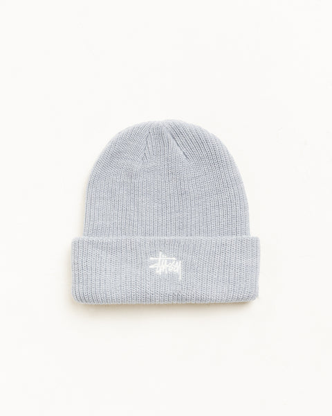 Basic Stüssy Cuff Beanie Headwear in Heather Grey