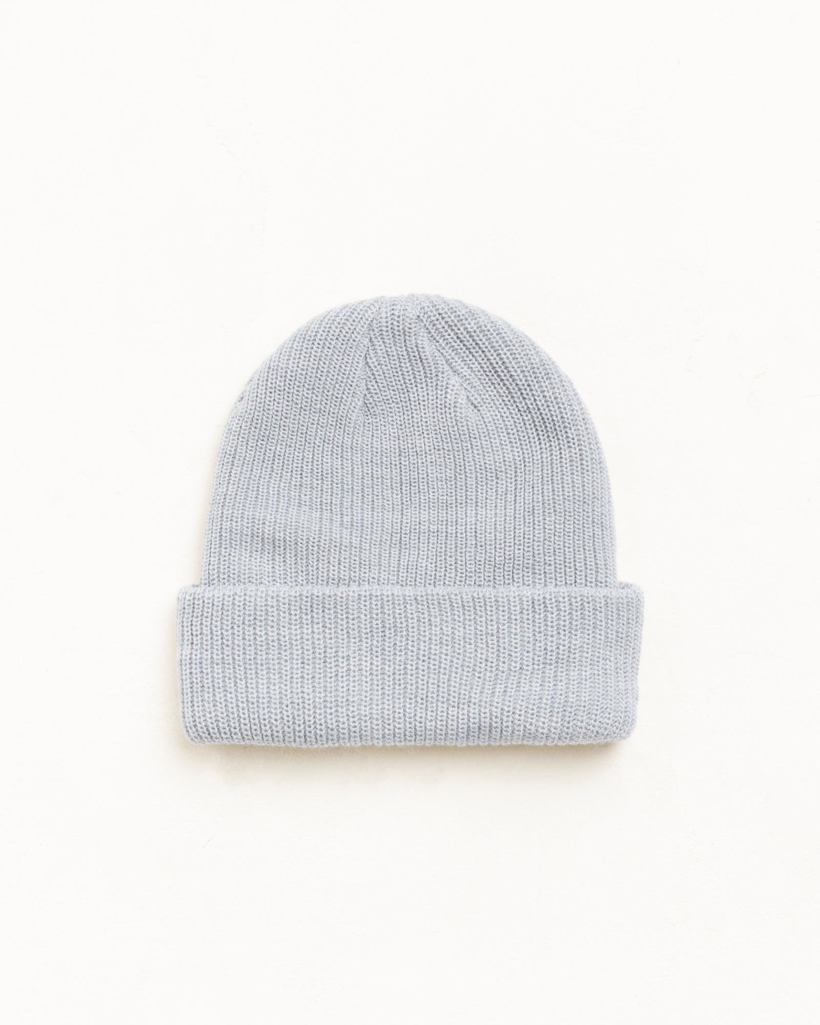 Basic Stüssy Cuff Beanie - Heather Grey | Headwear | Stüssy