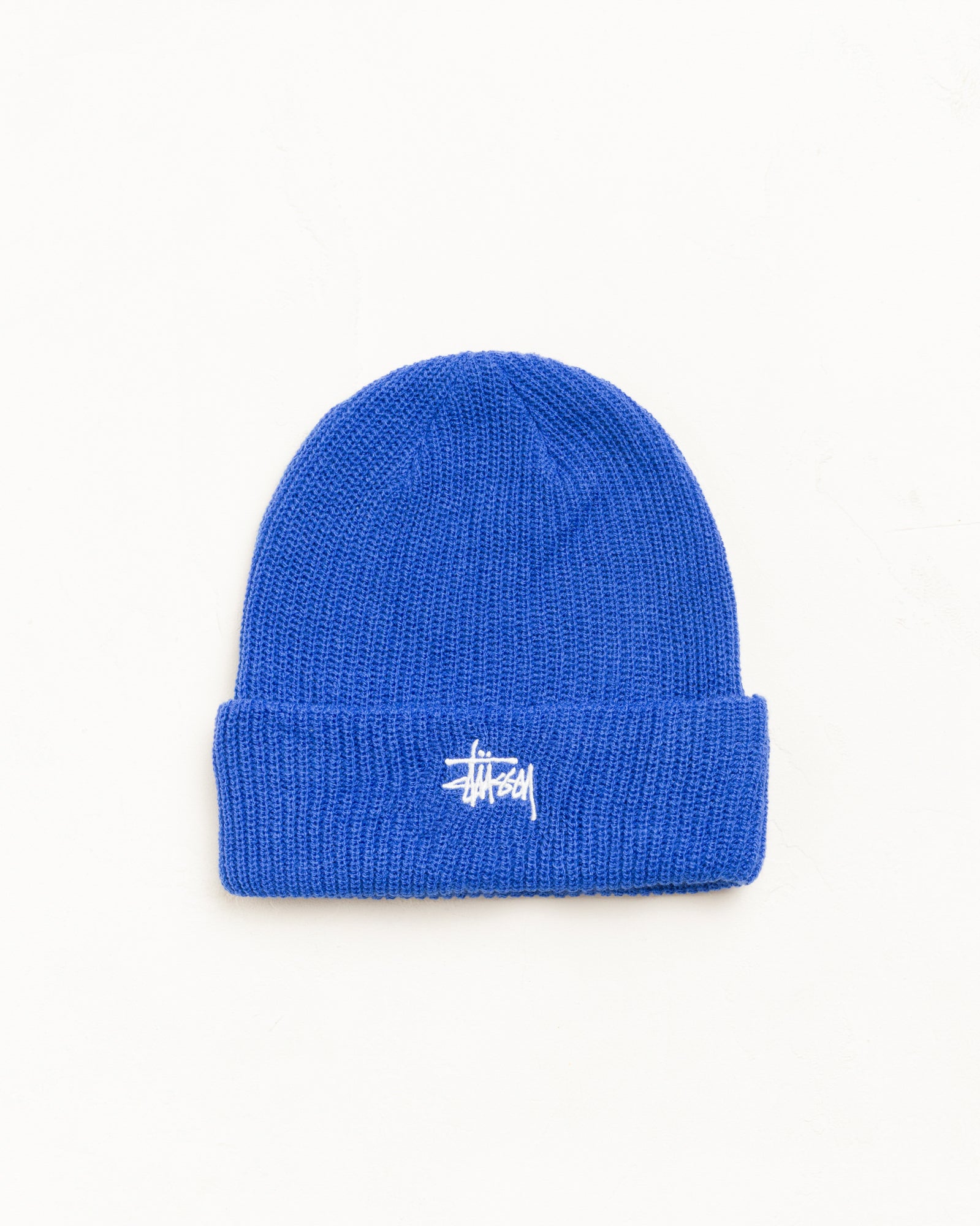 Basic Stüssy Cuff Beanie in True Blue