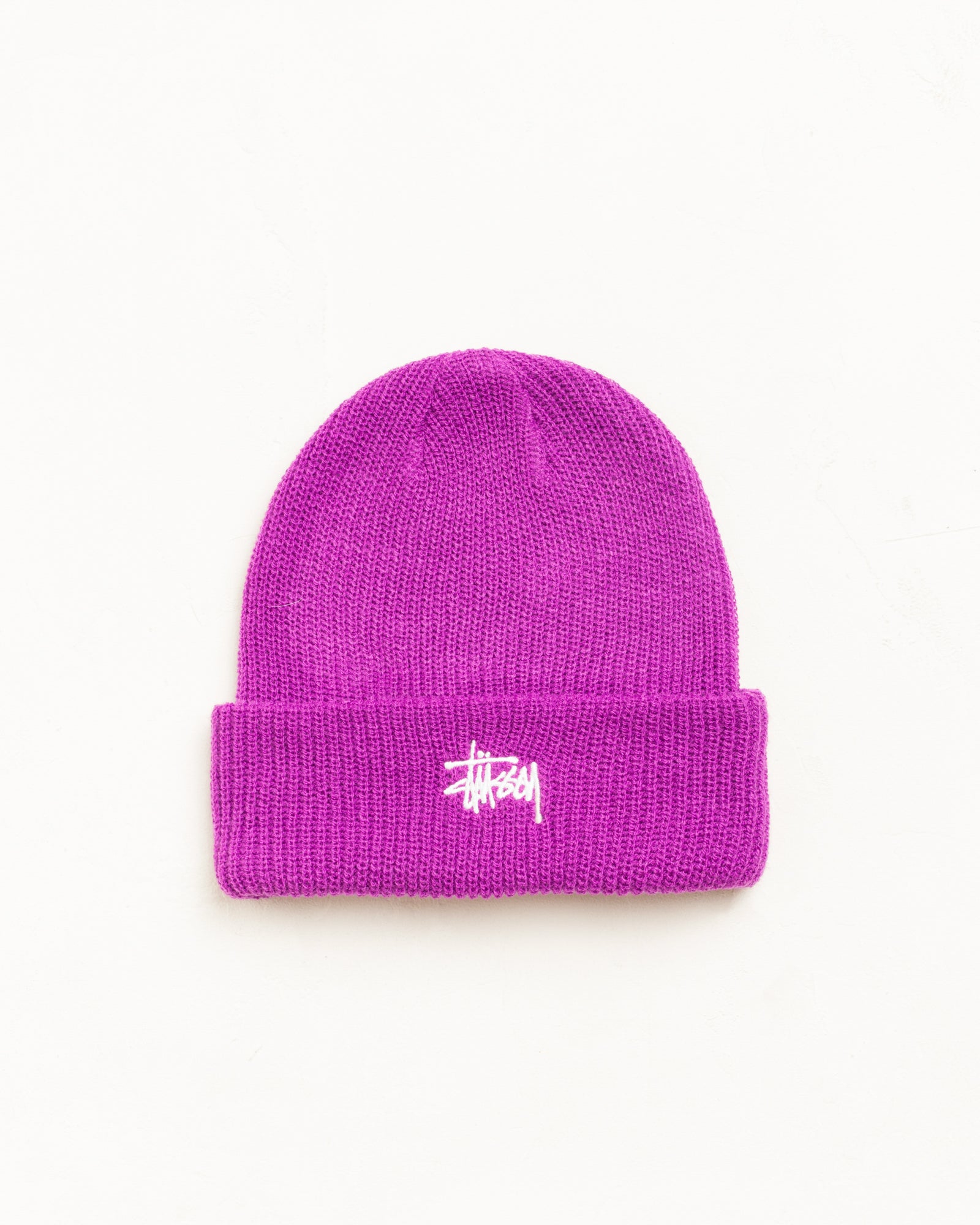 Basic Stüssy Cuff Beanie in Violet