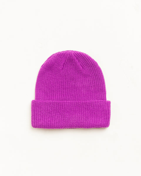 Basic Stüssy Cuff Beanie Headwear in the color Violet