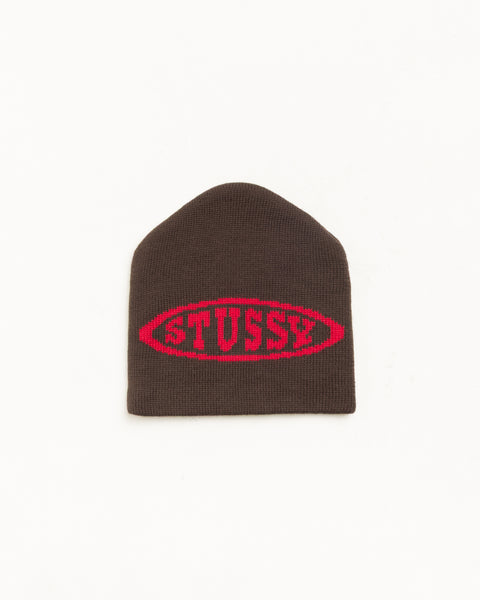 Oval Ski Beanie Unisex In Brown