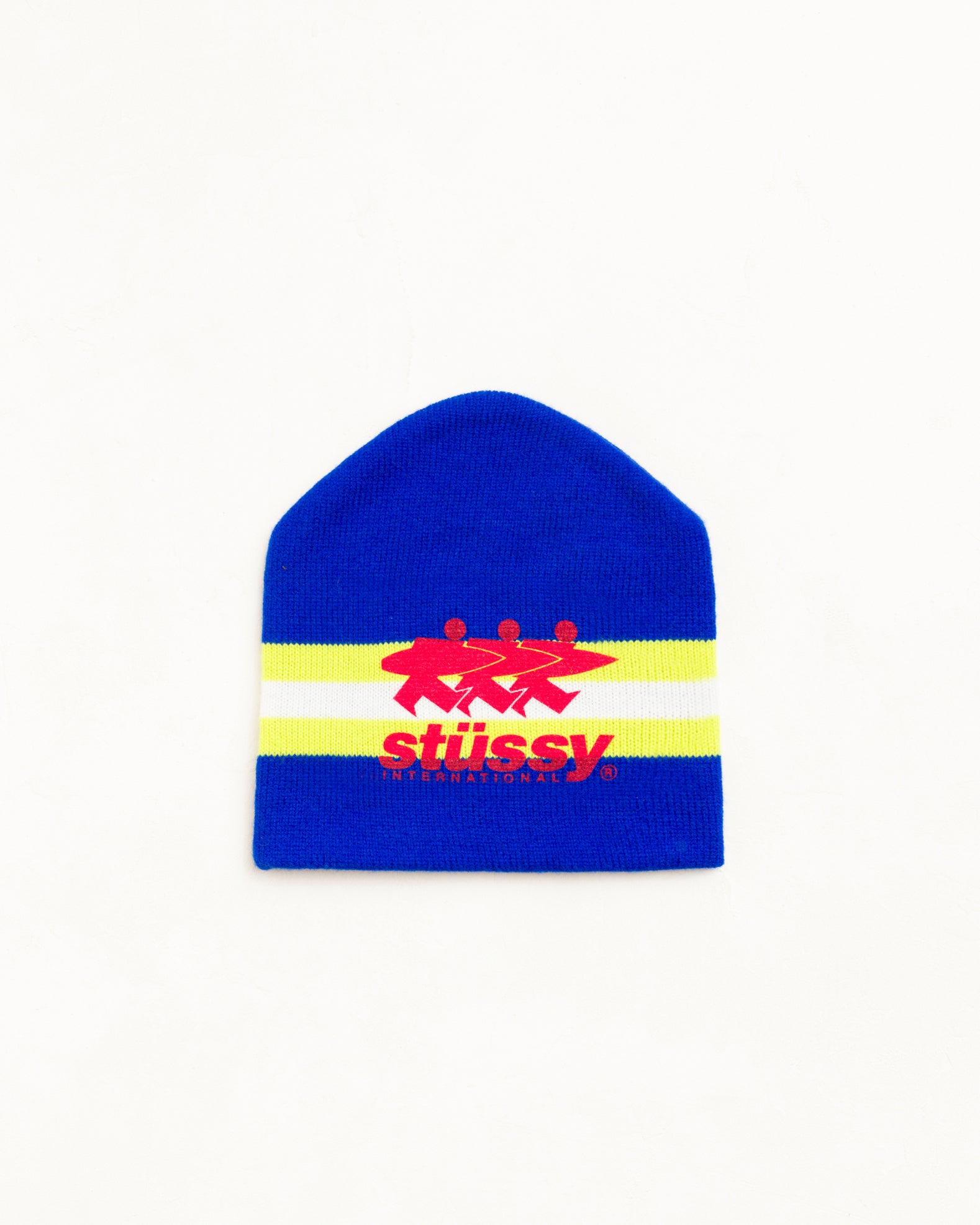 Stripe Ski Beanie Unisex In Blue