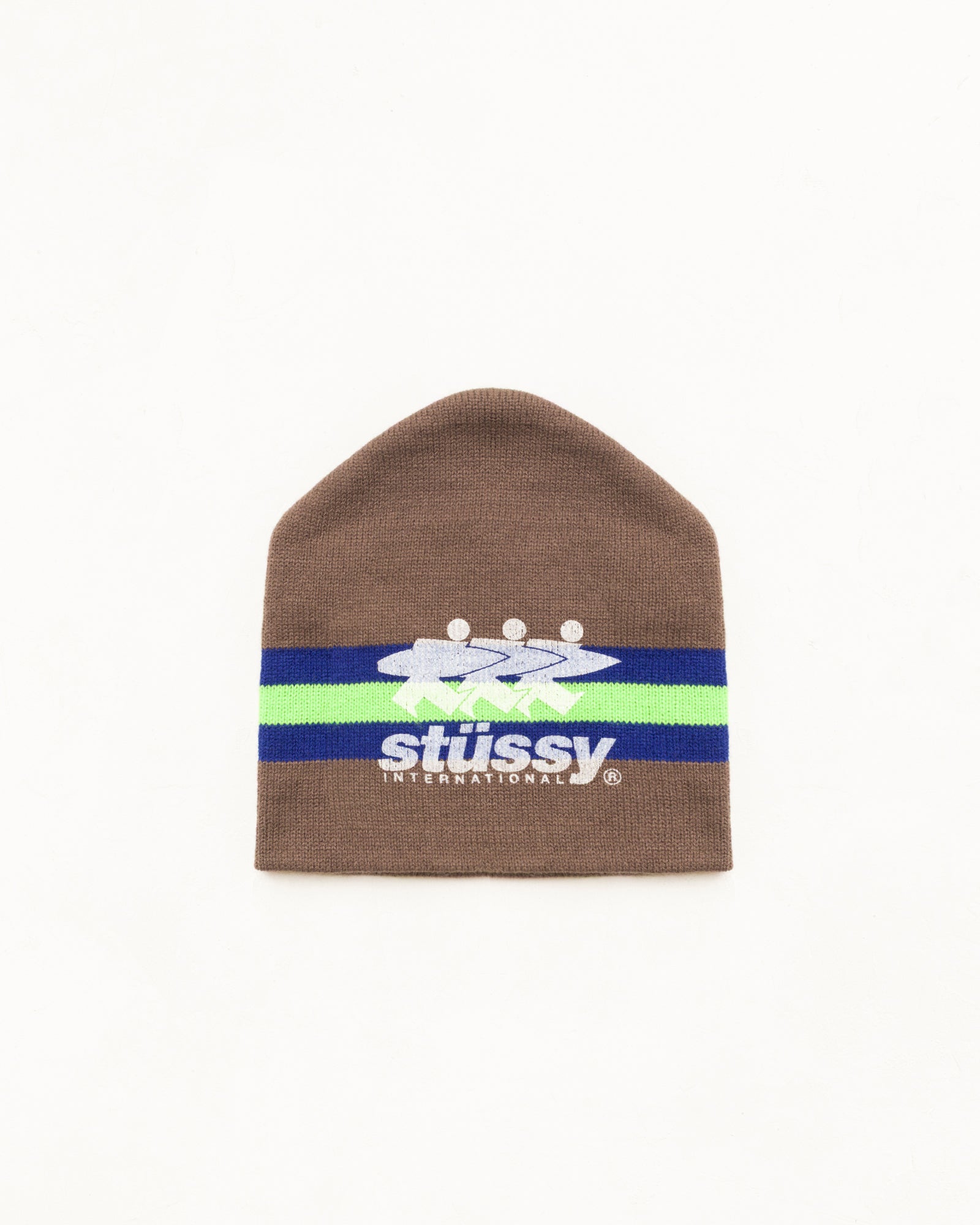 Stripe Ski Beanie Unisex In Tan