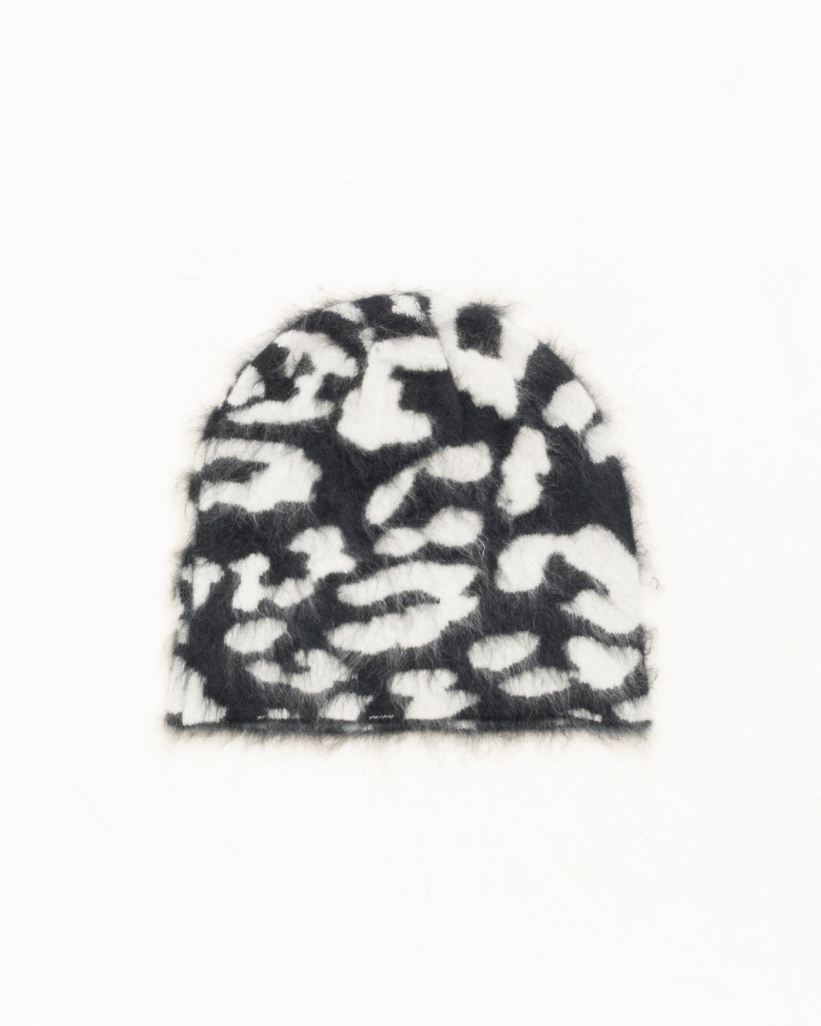 Cashmere Leopard Skullcap - Black | Headwear | Stüssy