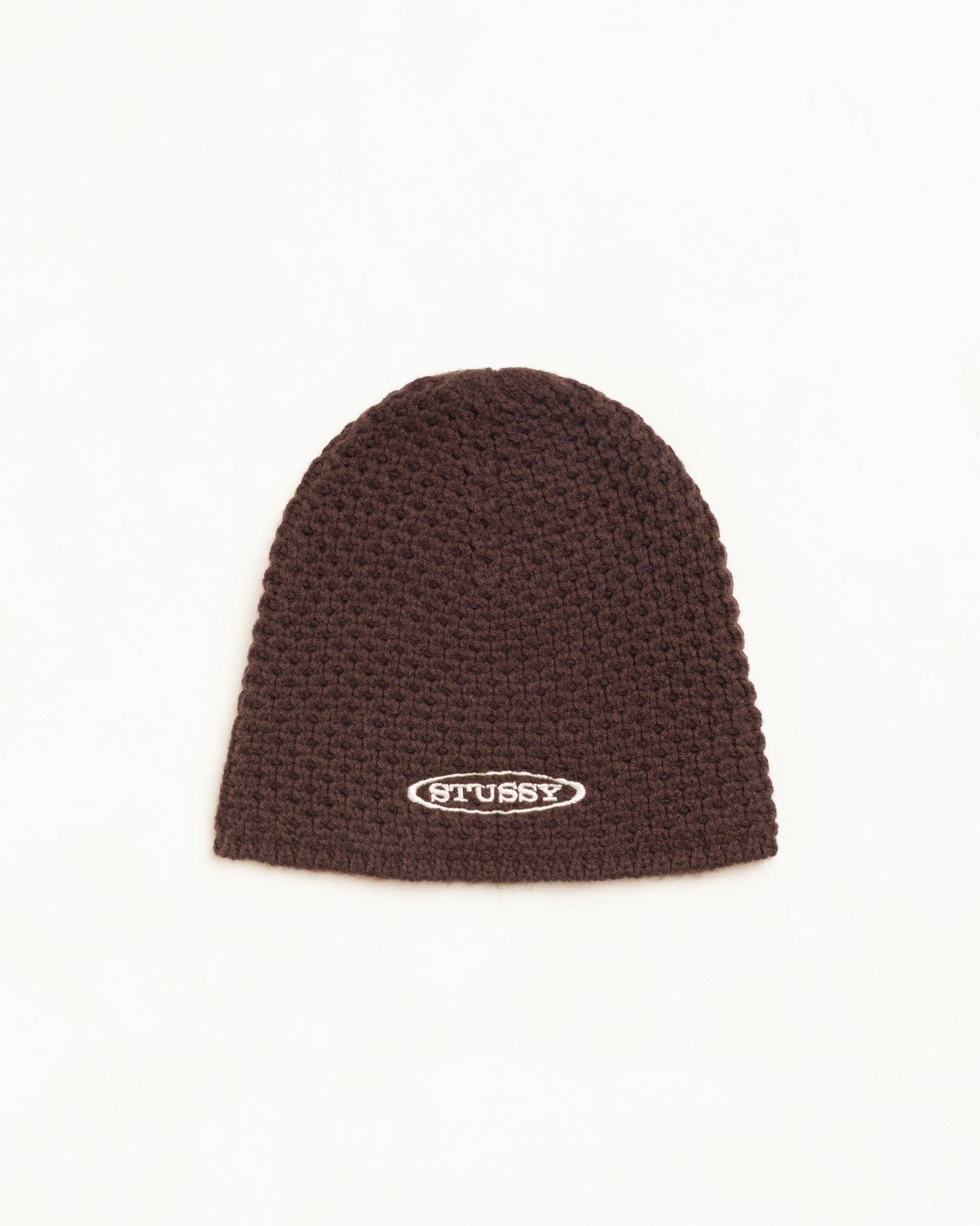 Textured Knit Skullcap Unisex In Brown