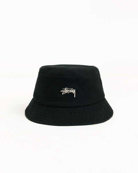 Stüssy Stock Bucket Hat in Black