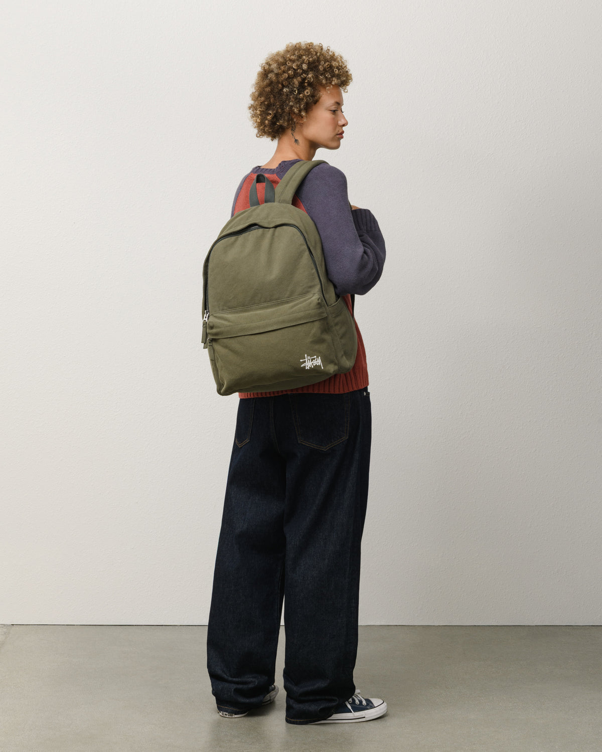 Canvas Backpack – Green | Accessories | Stüssy