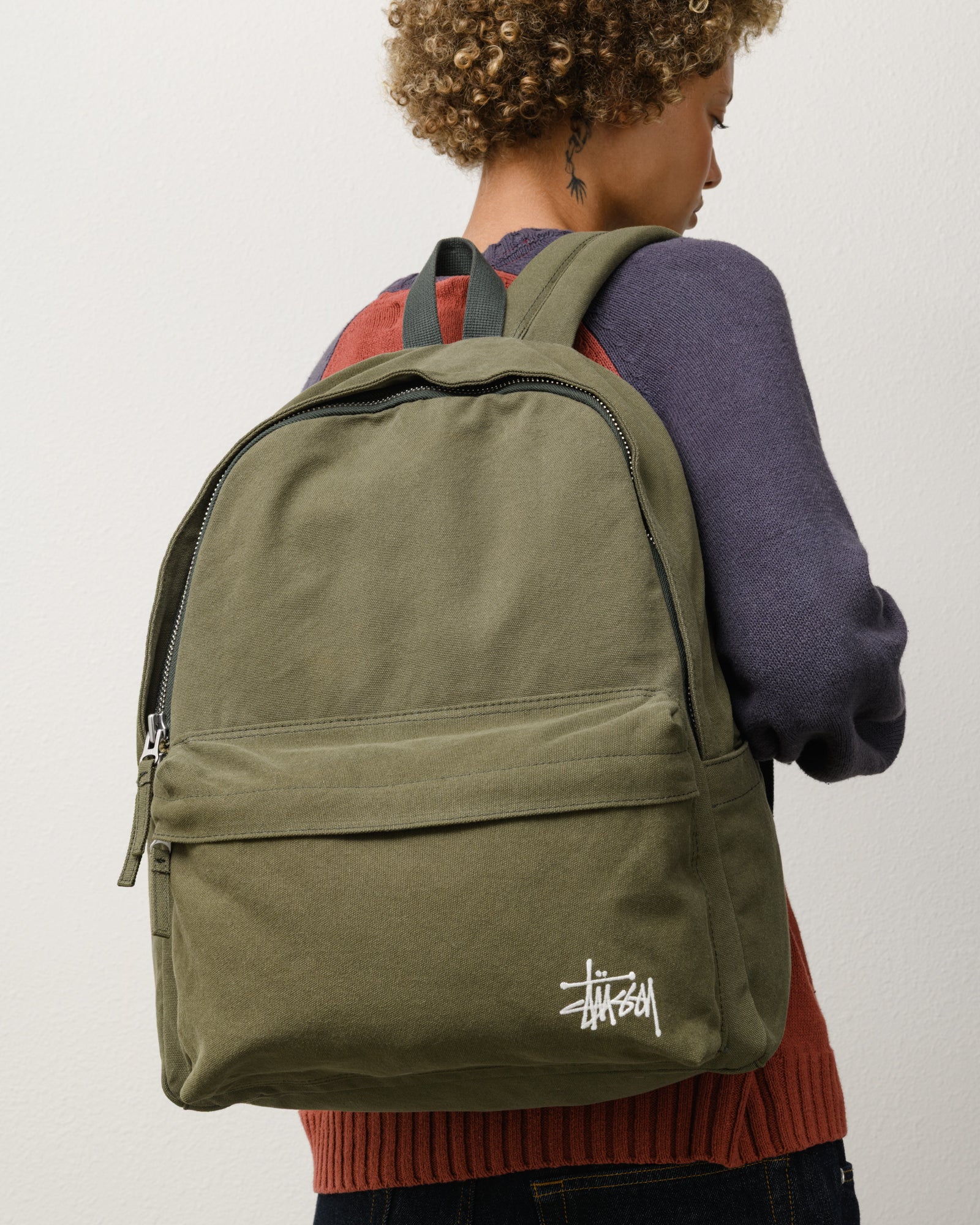 Canvas Backpack Accessories In Green