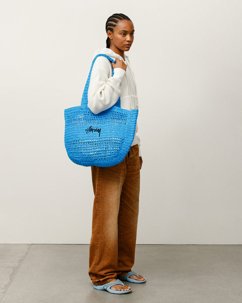 Raffia Bag Accessories In Blue