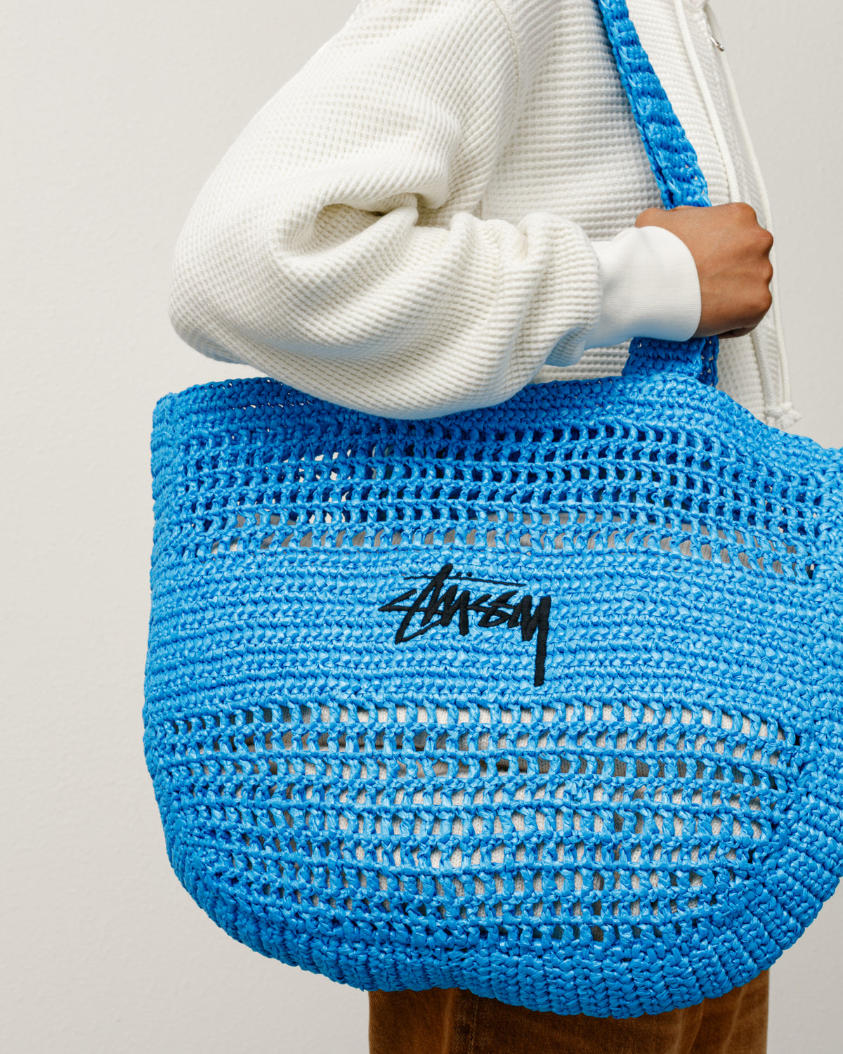 Woven Tote Bag – Blue | Accessories | Stüssy
