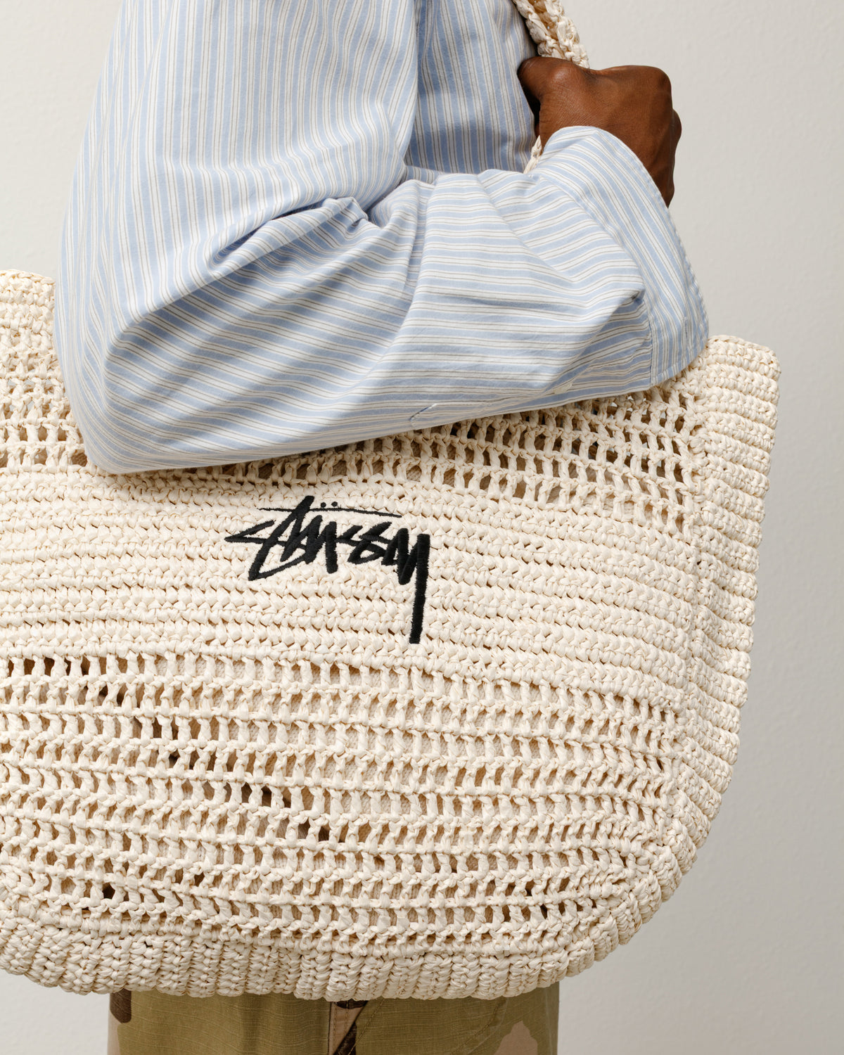 Woven Tote Bag – Ivory | Accessories | Stüssy