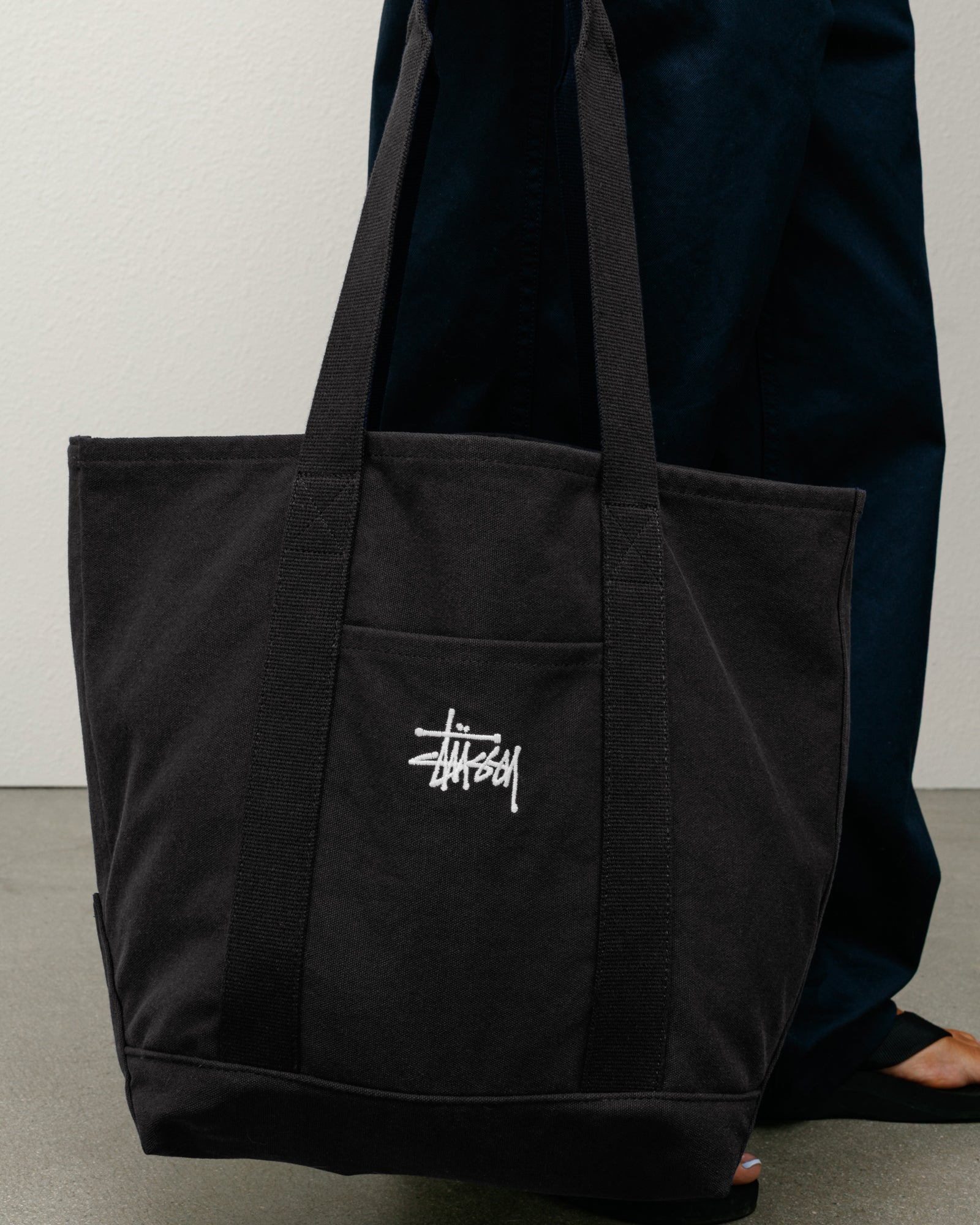 Canvas Market Tote – Black | Accessories | Stüssy