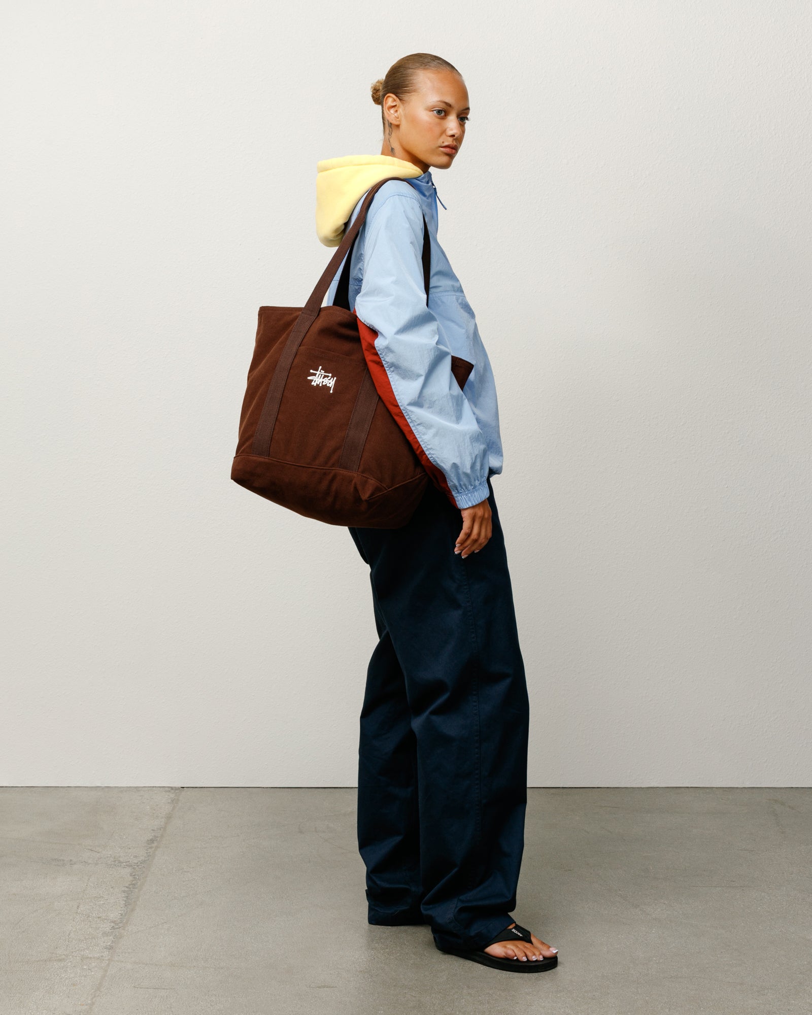 Canvas Market Tote – Brown | Accessories | Stüssy