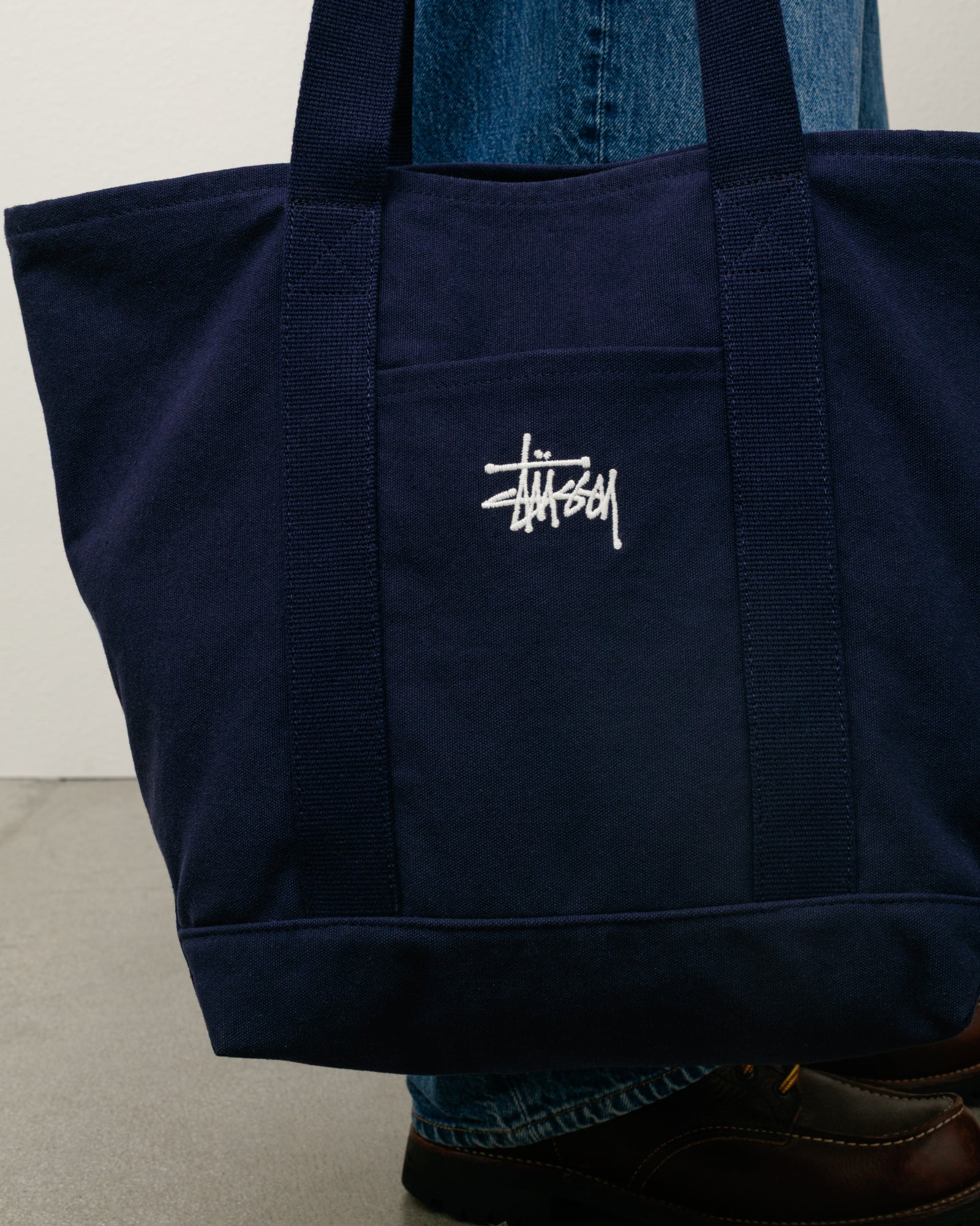 Canvas Market Tote – Navy | Accessories | Stüssy