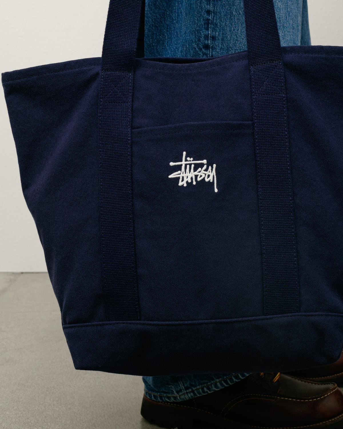 Canvas Market Tote – Navy | Accessories | Stüssy