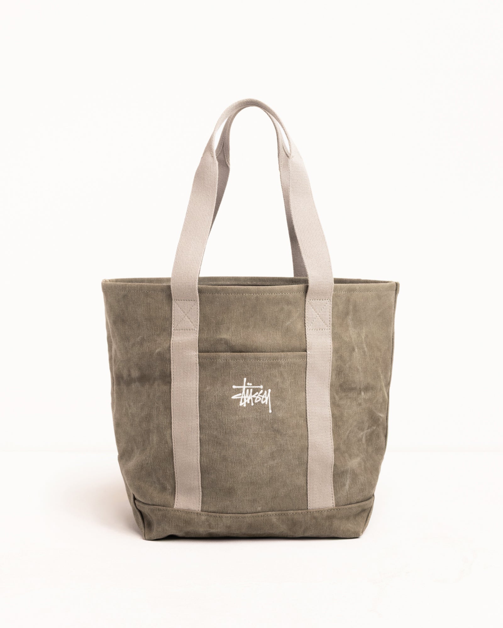 Waxed Canvas Market Tote – Stone | Accessories | Stüssy