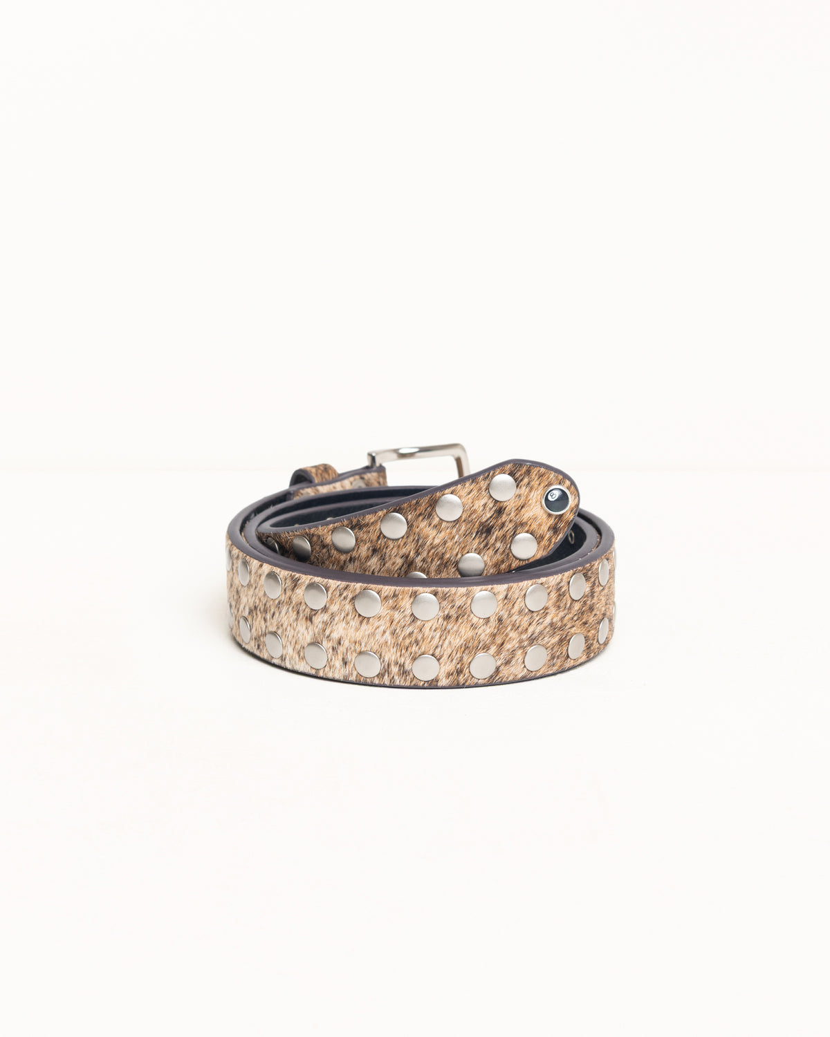 8 Ball Studded Belt - Cowhide | Accessories | Stüssy