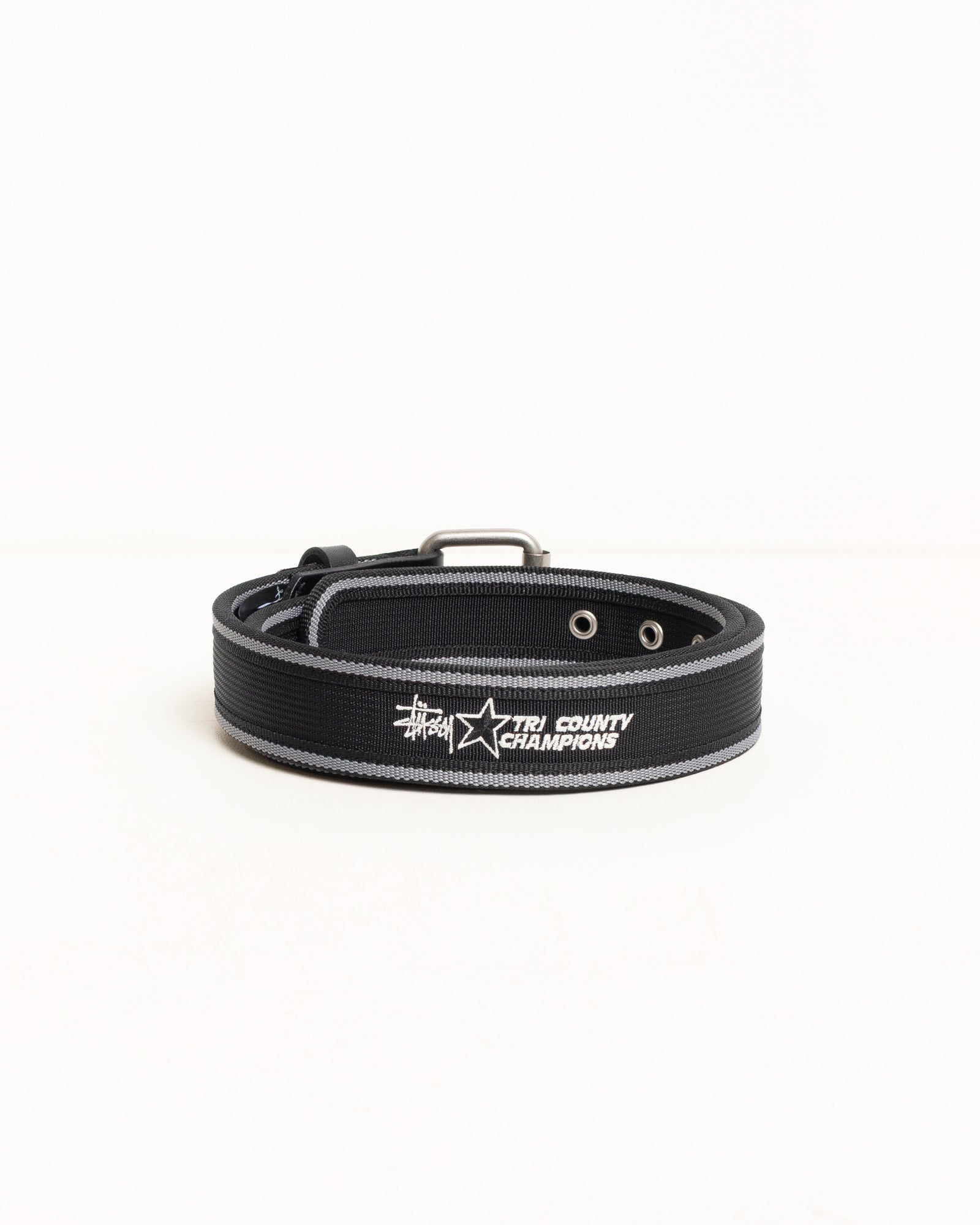 Tri County Webbing Belt – Black | Accessories | Stüssy
