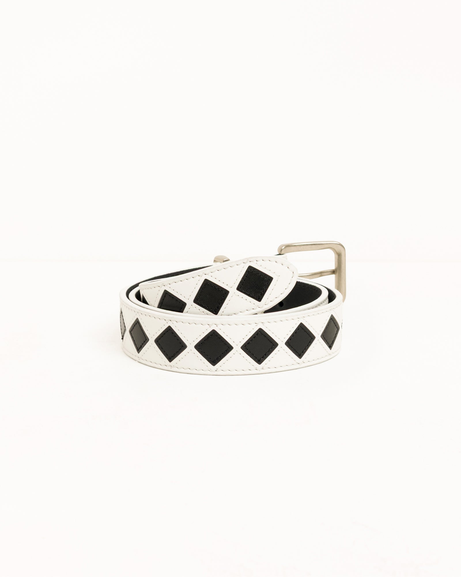 Argyle Leather Belt - Bone | Accessories | Stüssy