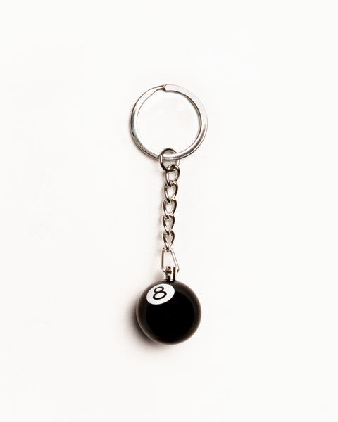 8 Ball Keychain – Black | Accessories | Stüssy
