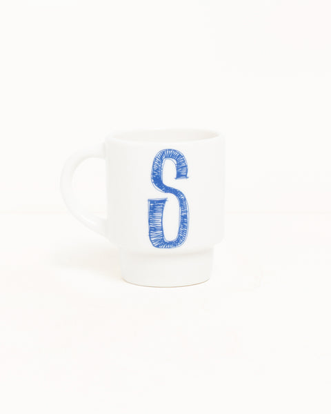 Stacking Mug Set- 6 Pcs Accessories In White