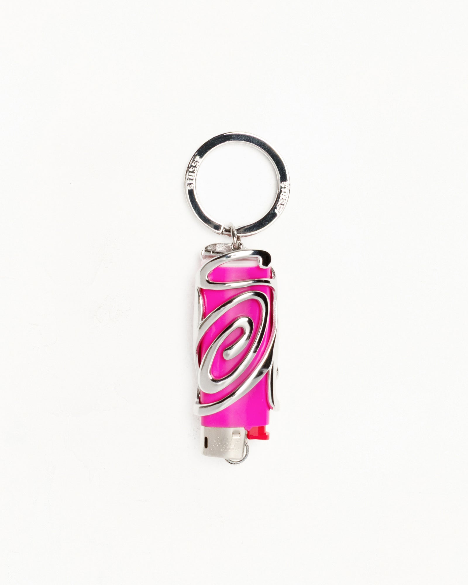 Lighter Holster Keychain - Silver | Accessories | Stüssy