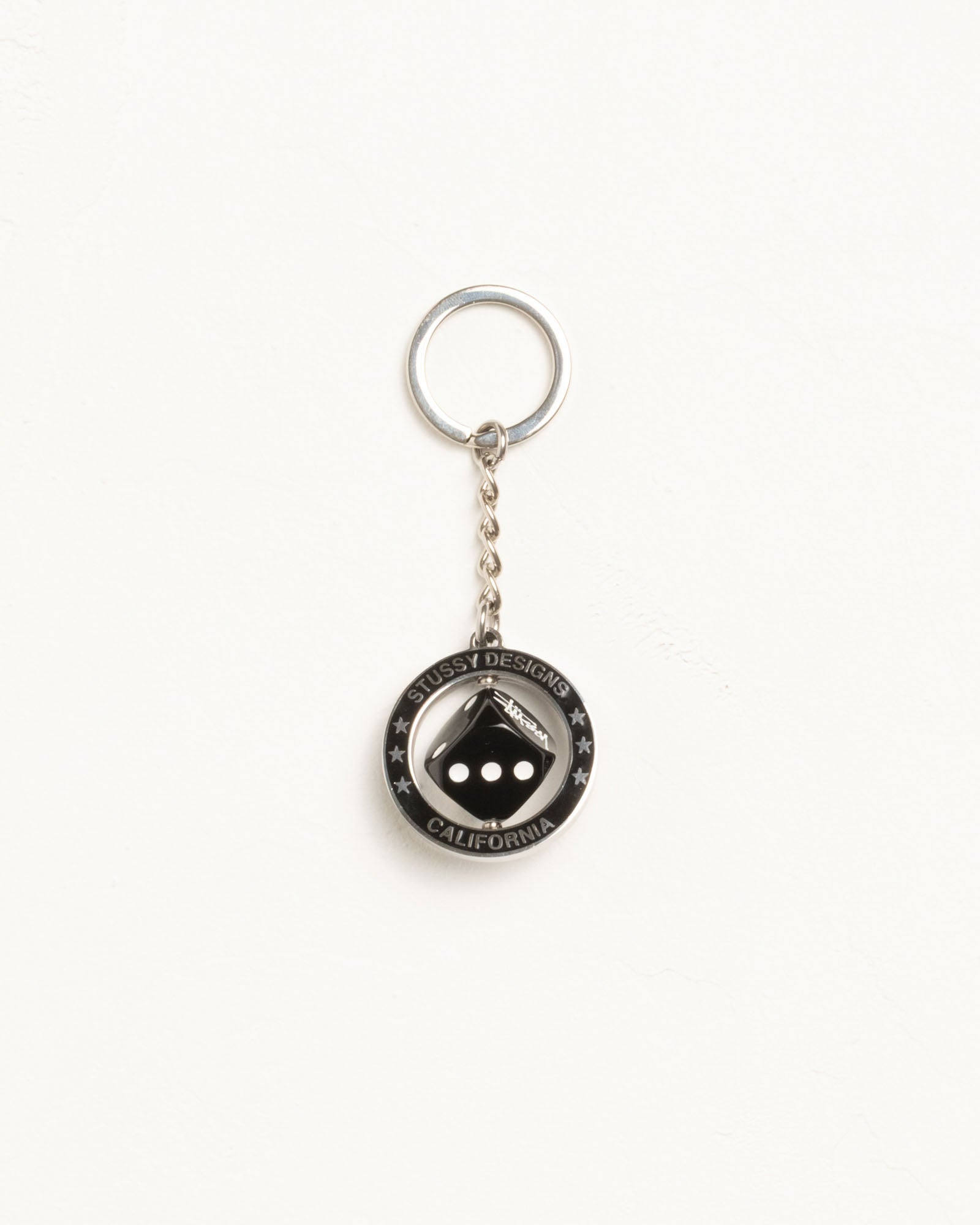 Spinning Dice Keychain – Silver | Accessories | Stüssy