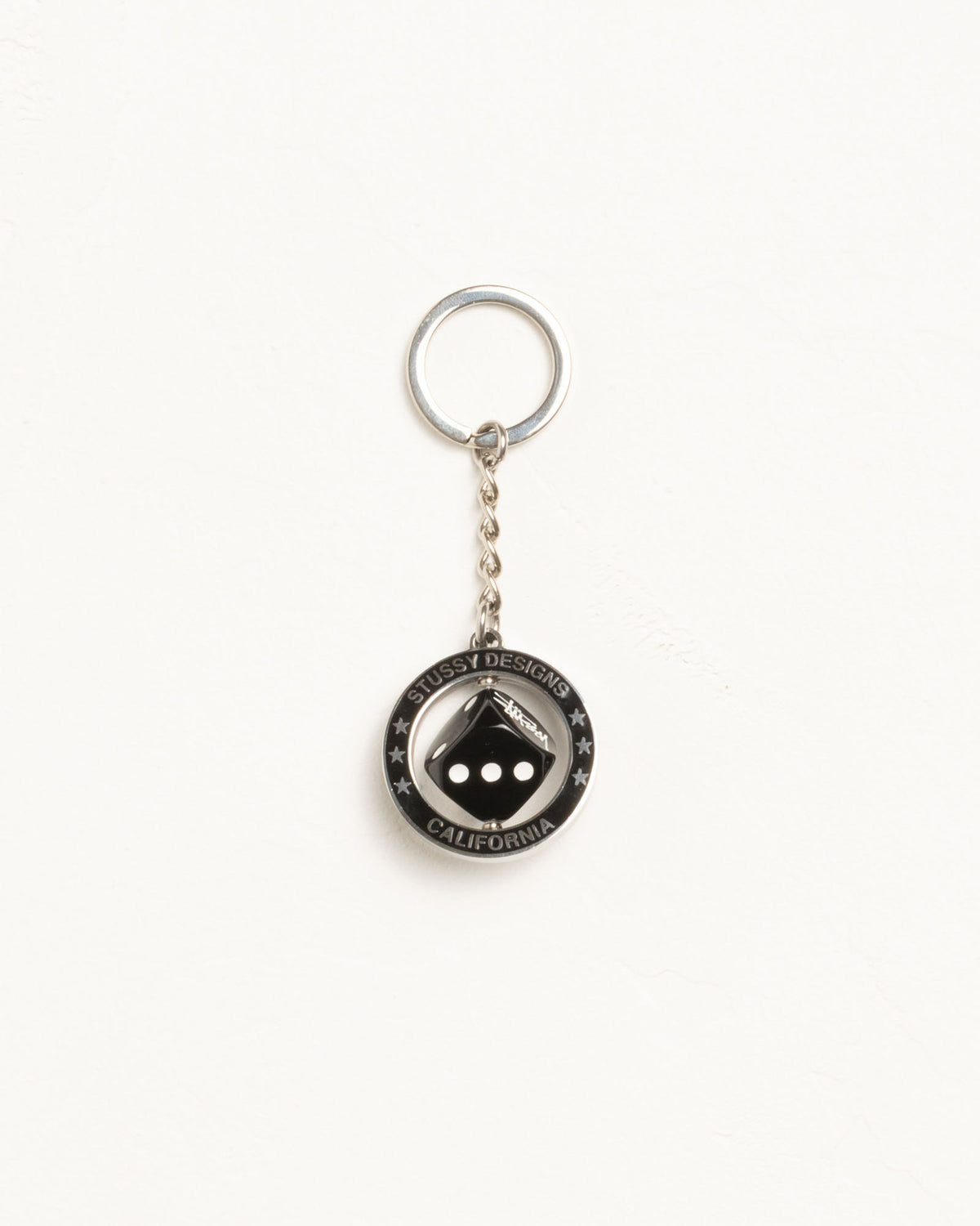 Spinning Dice Keychain – Silver | Accessories | Stüssy