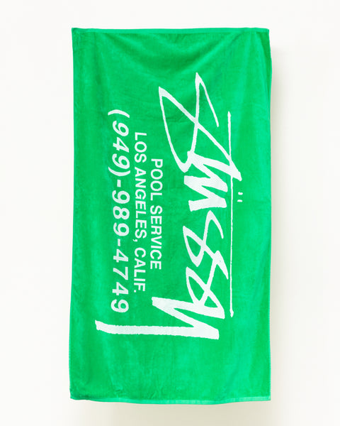 Pool Service Beach Towel Accessories In Green