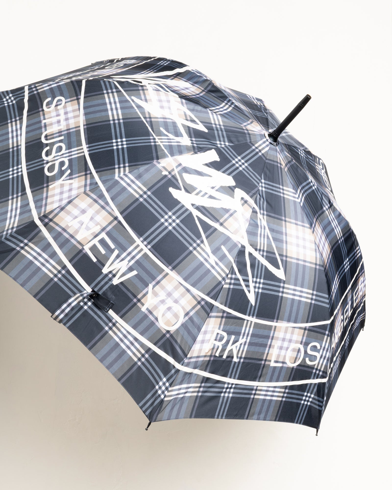 Dot Logo Umbrella Accessories In Grey Plaid