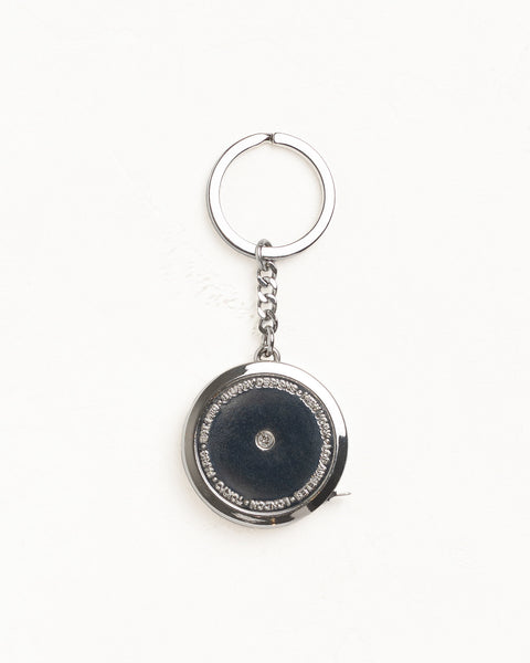 Stüssy Measuring Tape Keychain in Black, stainless steel