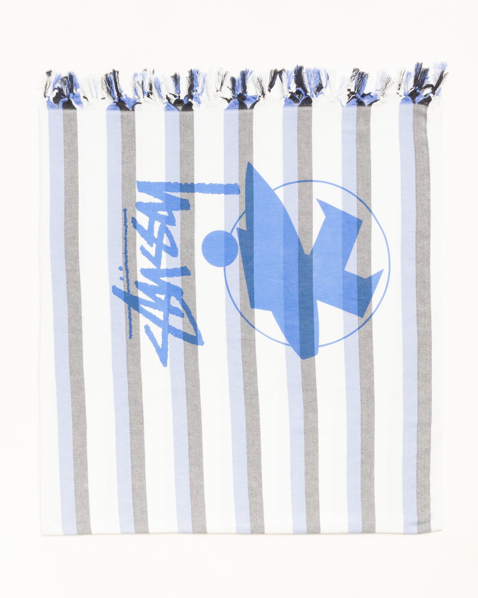 Stripe Surfman Beach Blanket – Blue | Accessories | Stüssy