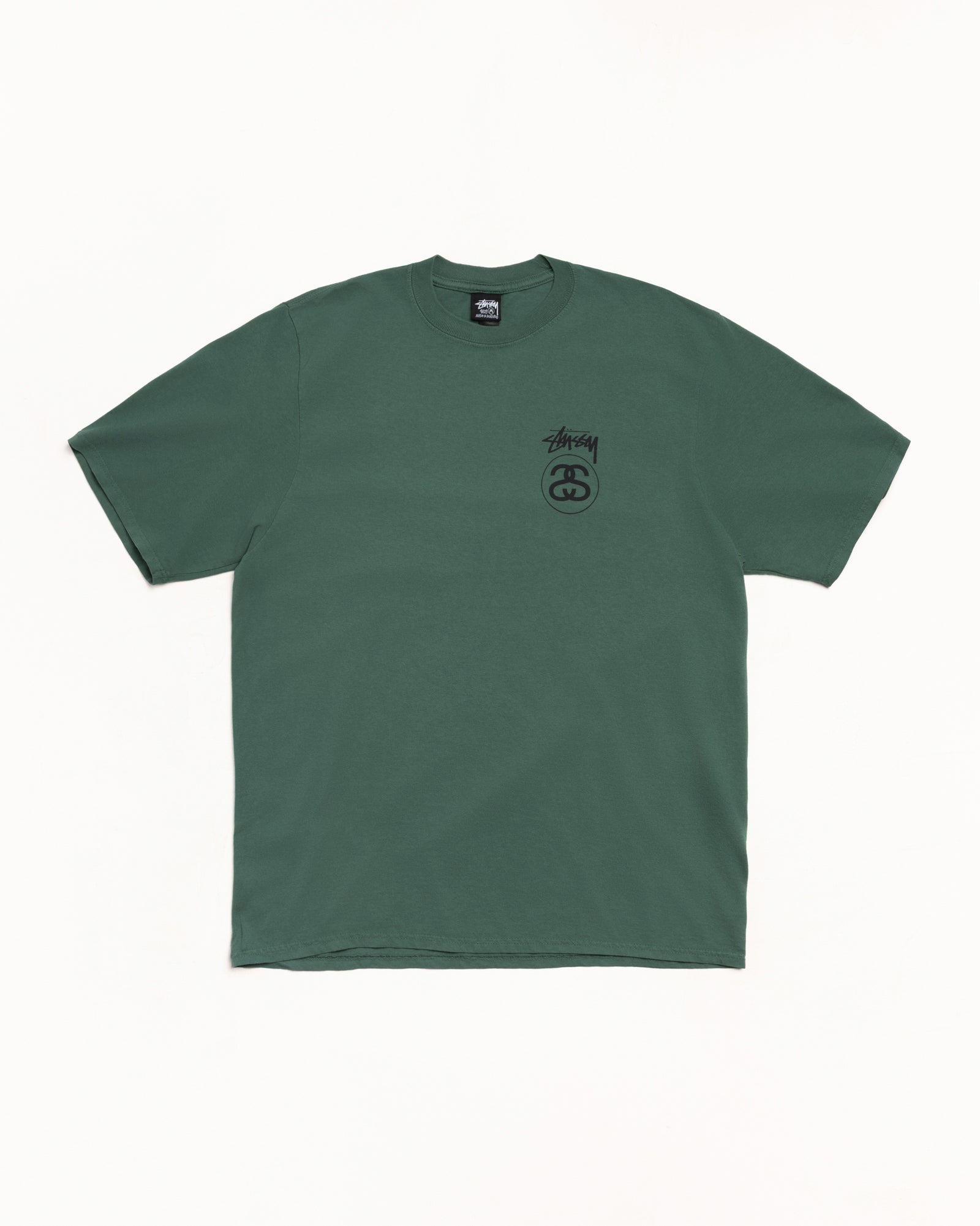 Stock Link Pig. Dyed Tee Mens Short Sleeve In Pine