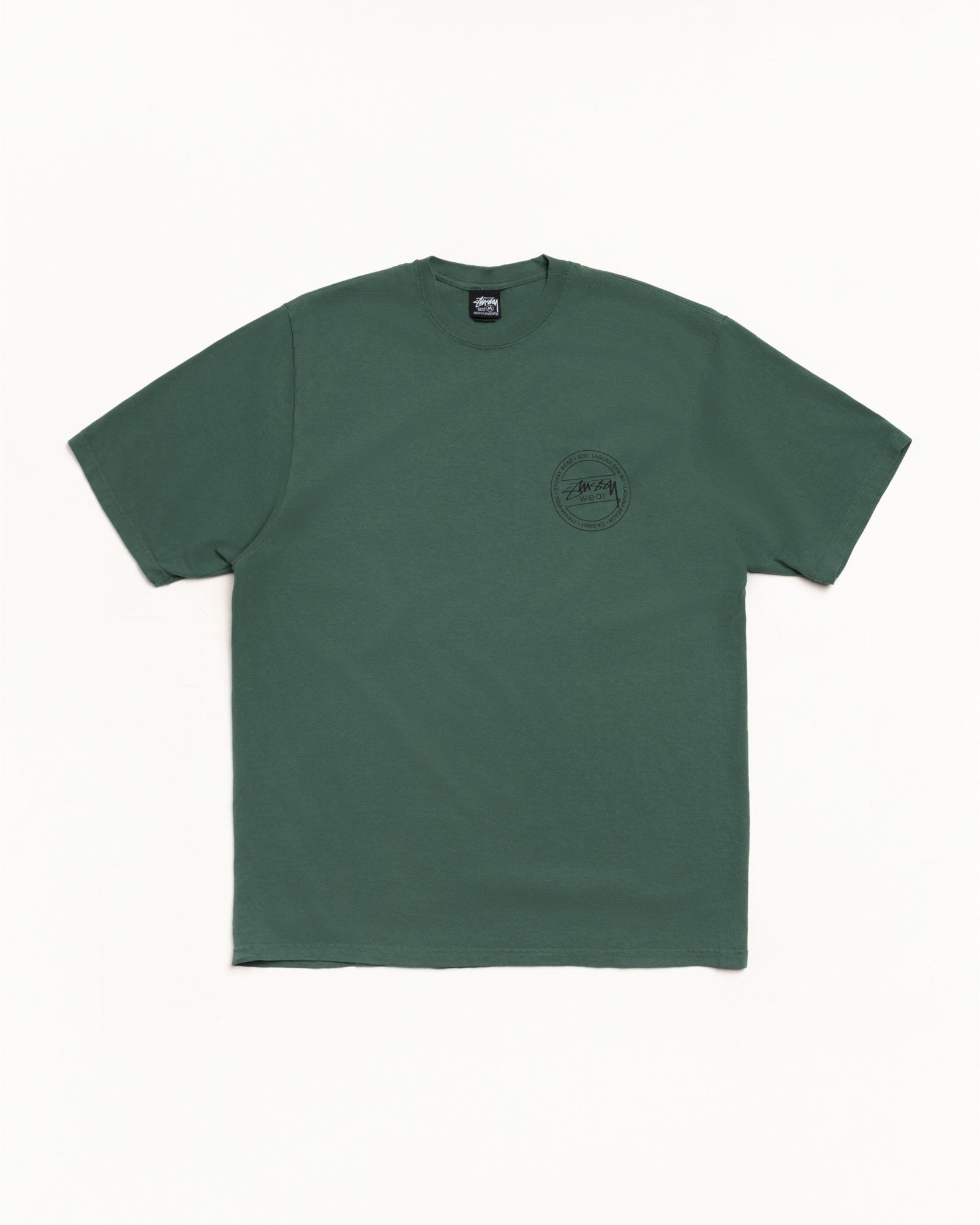 Stussy Wear Pig. Dyed Tee Mens Short Sleeve In Pine