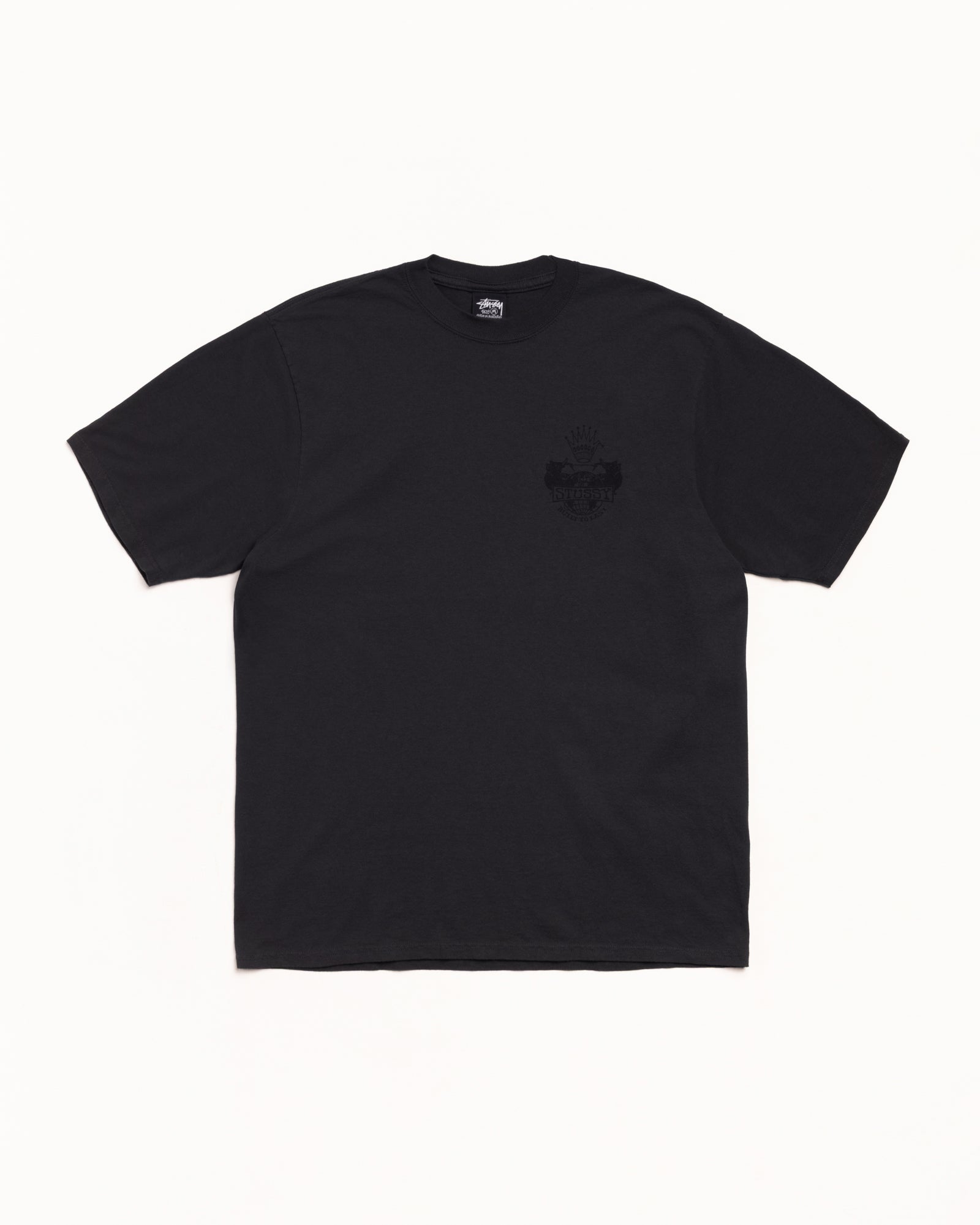 Built To Last Pig. Dyed Tee Mens Short Sleeve In Faded Black