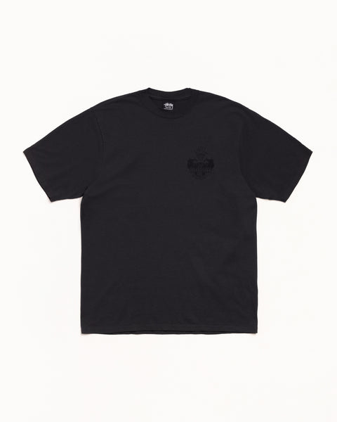 Built To Last Pig. Dyed Tee Mens Short Sleeve In Faded Black