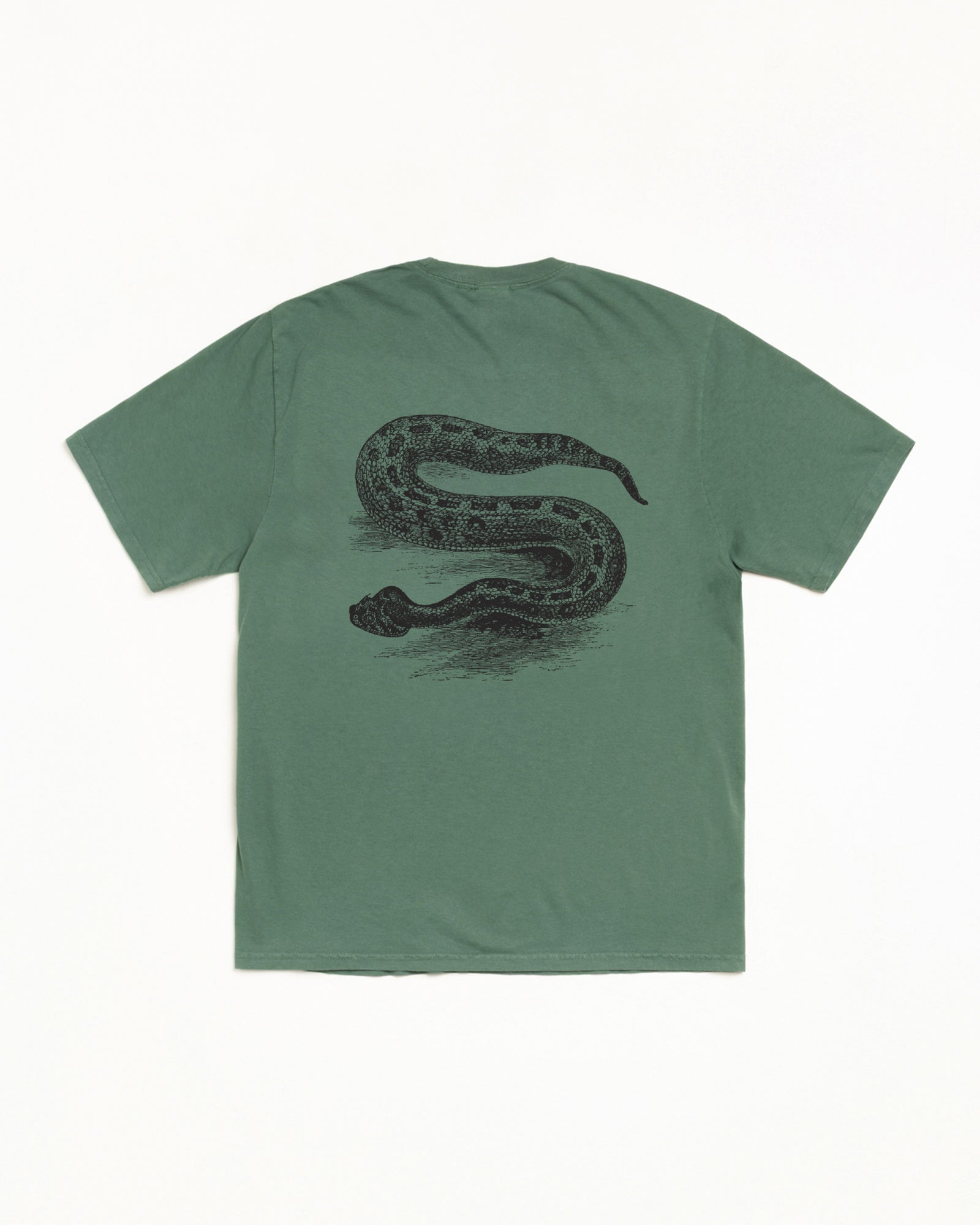 Serpent Pig. Dyed Tee Mens Short Sleeve In Pine