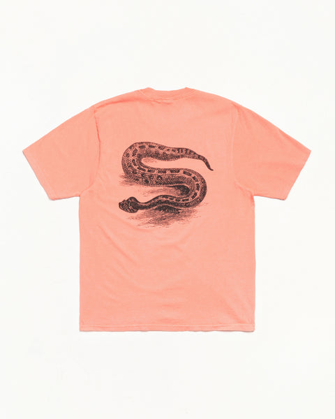 Serpent Pig. Dyed Tee Mens Short Sleeve In Sherbert