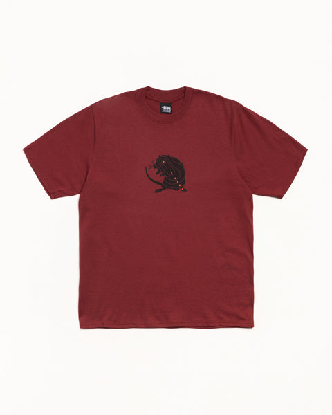 Long Range Tee Mens Short Sleeve In Wine