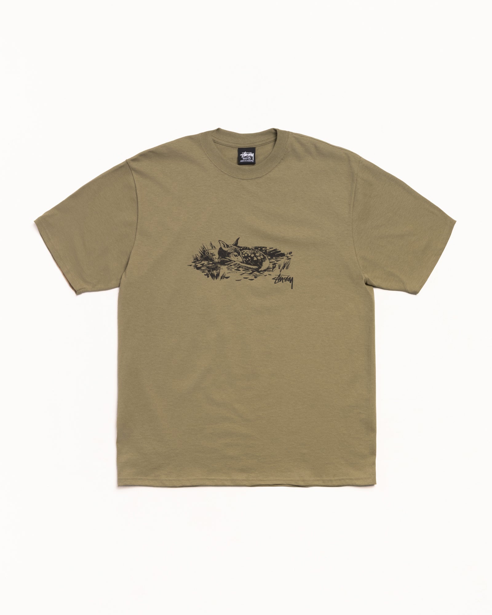 Fawn Tee Mens Short Sleeve In Army