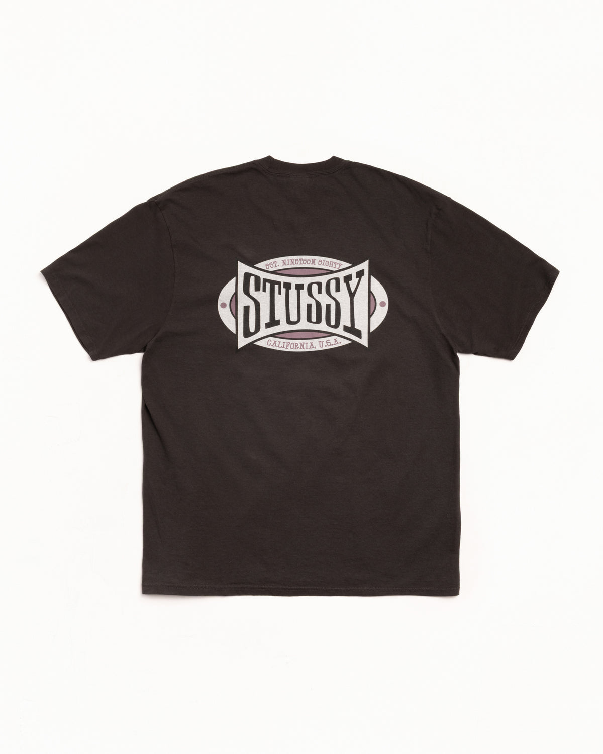 Champion Oval Tee Pigment Dyed – Faded Black | Tees | Stüssy