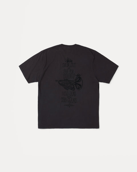 Swim Out Pig. Dyed Tee Mens Short Sleeve In Faded Black