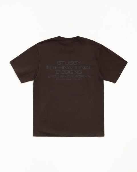 International Design Pig Dyed Mens Short Sleeve In Brown