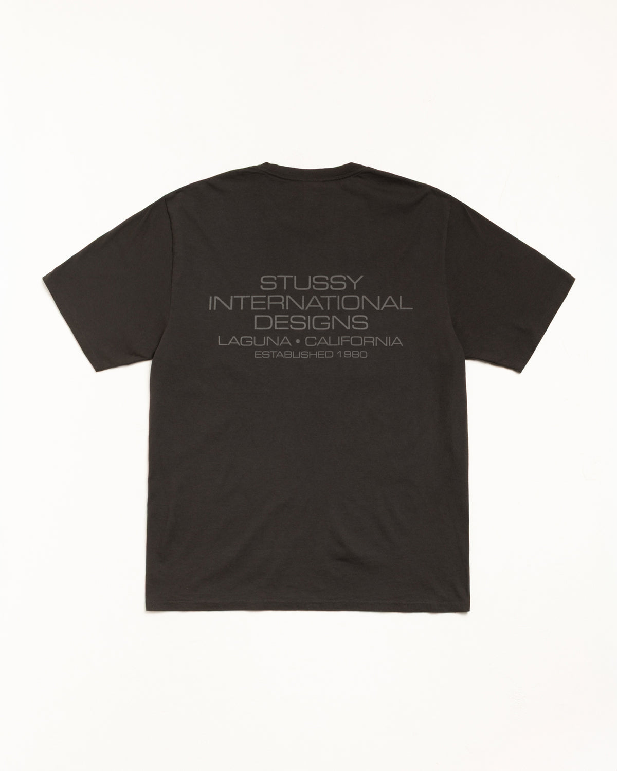 International Design Tee Pigment Dyed – Faded Black | Tees | Stüssy
