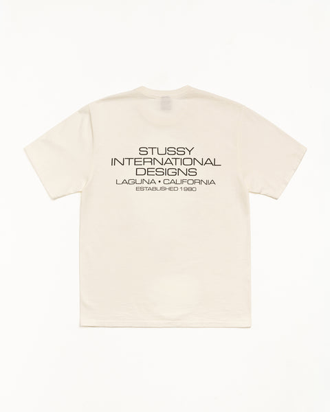 International Design Pig Dyed Mens Short Sleeve In Ivory